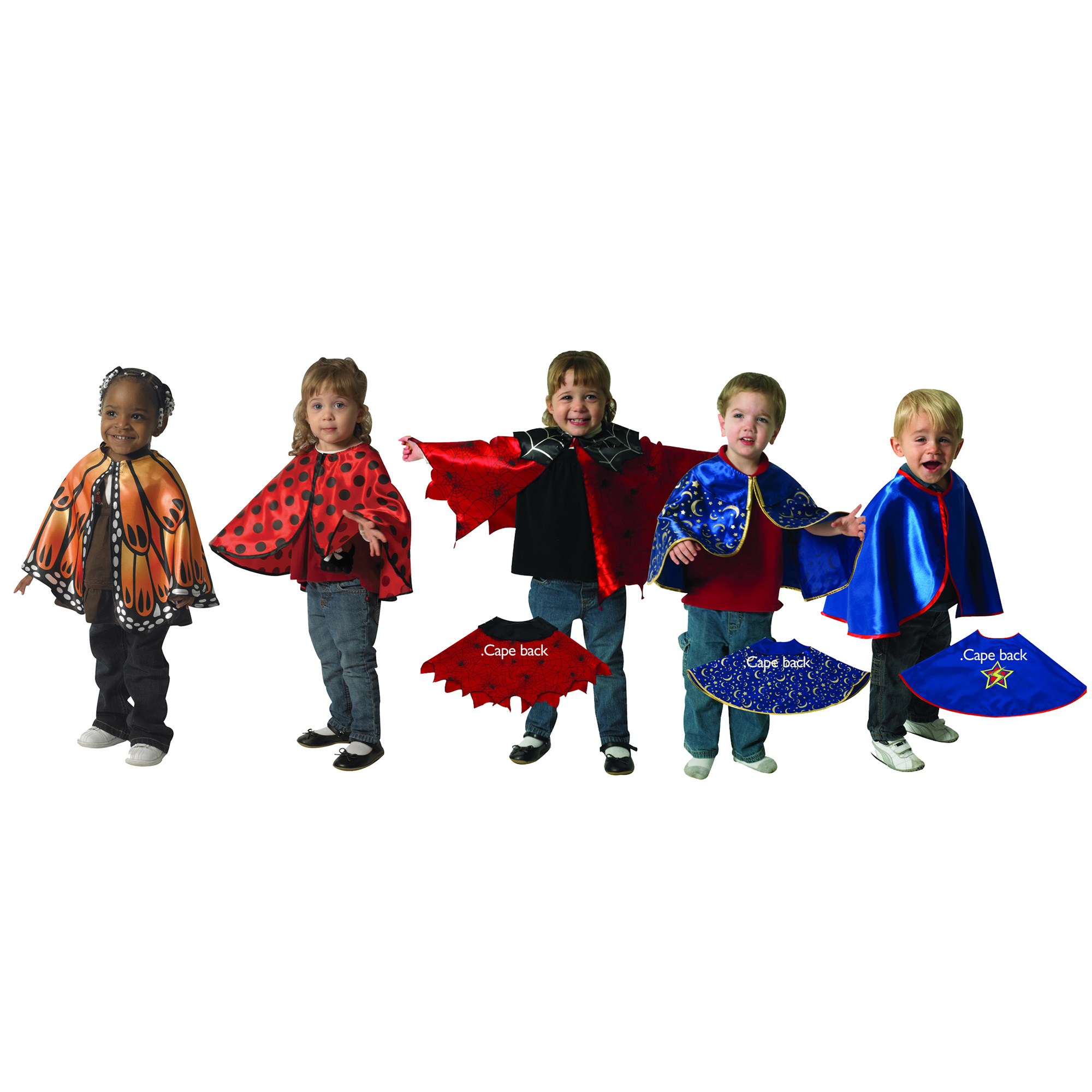 Toddler Dress-Up Capes - Set of 5