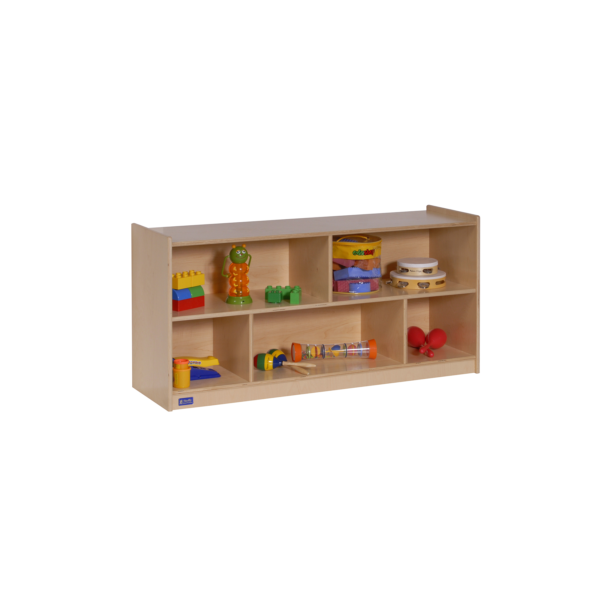 61 cm H Single Toddler 2-Shelf Mobile Storage
