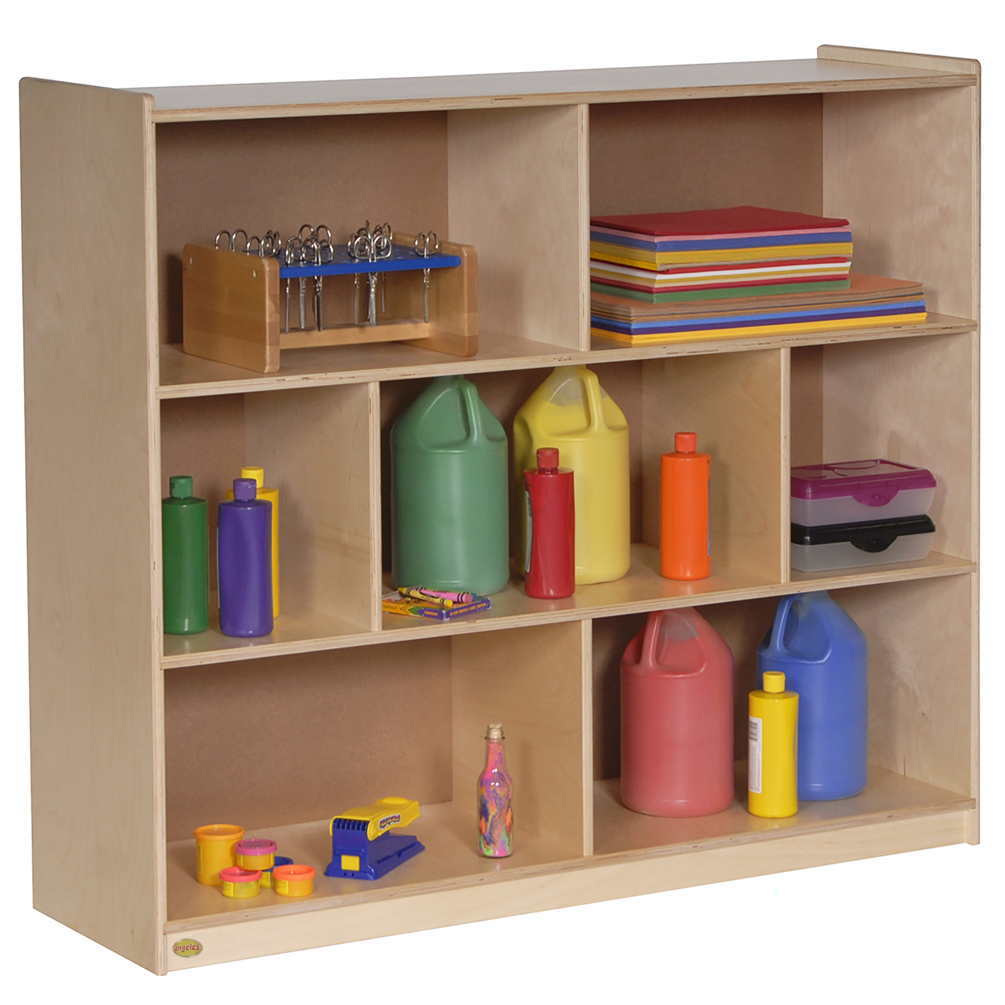 91,5 cm H Single 3-Shelf Mobile Storage