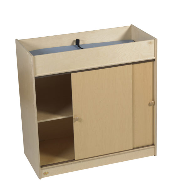 changing table with doors