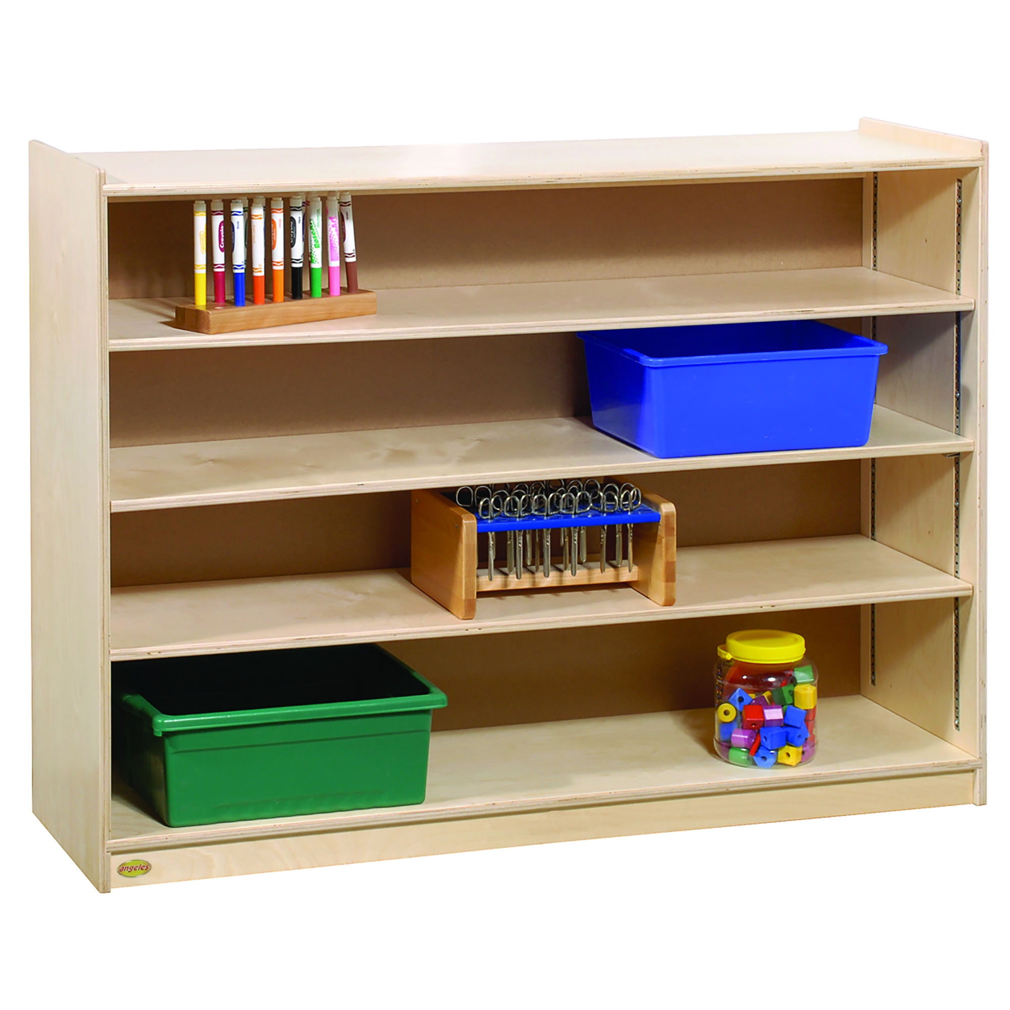 children's shelves and storage