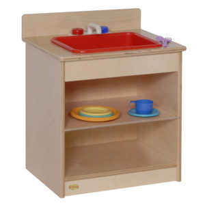 wooden play sink