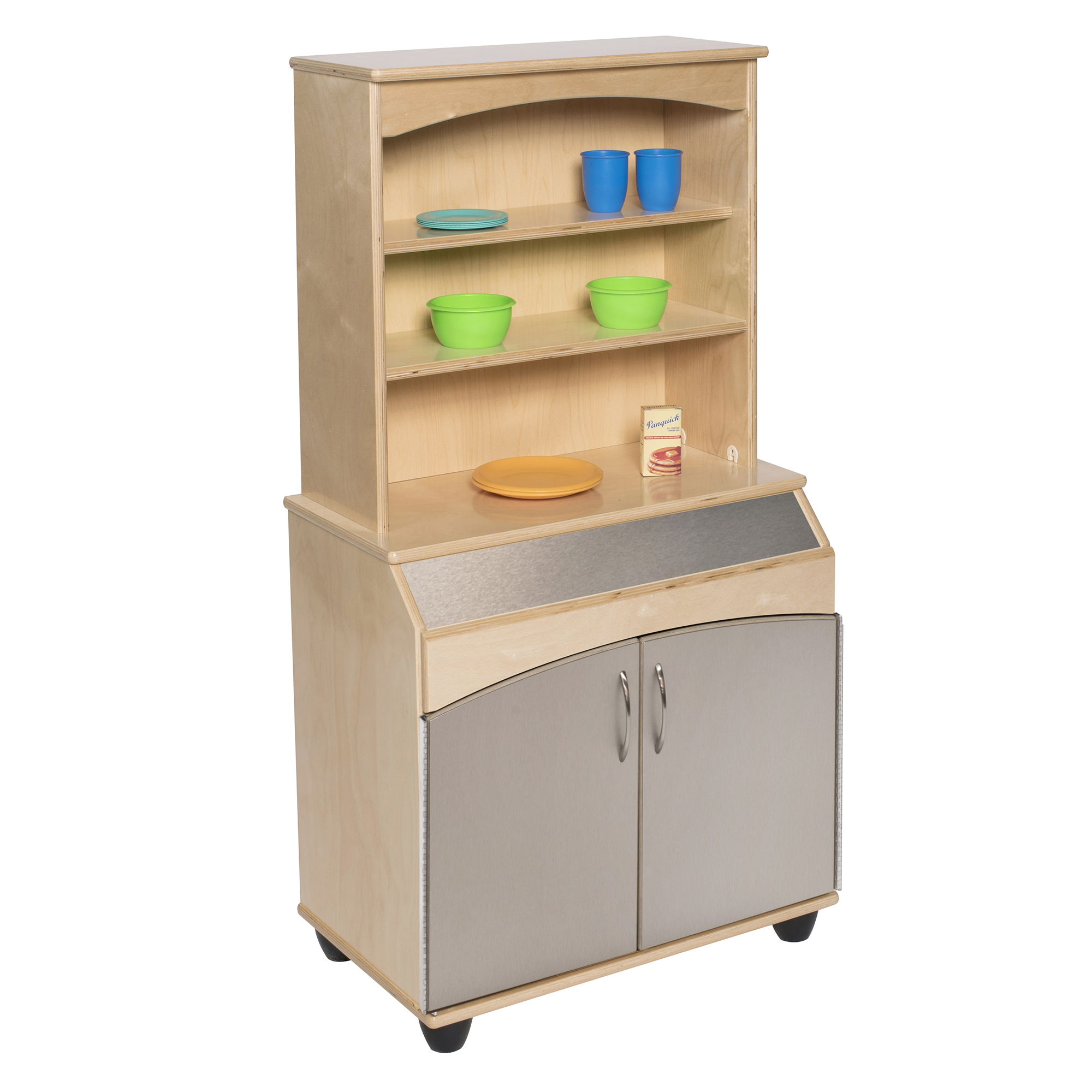 Contemporary Hutch without Top Doors