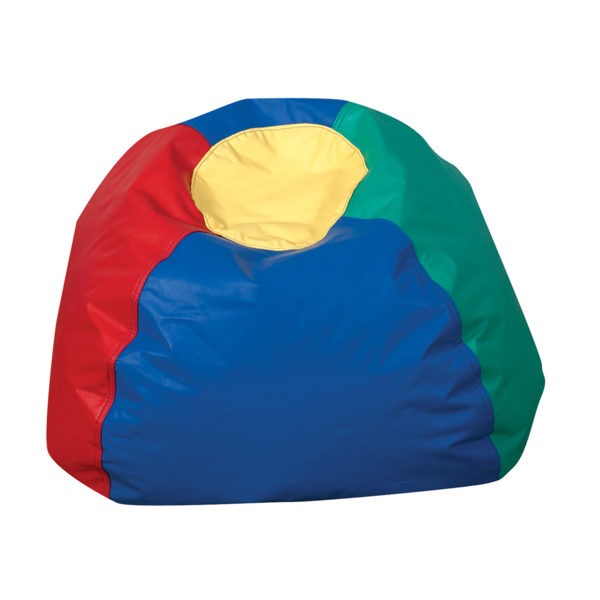 round bean bag rainbow