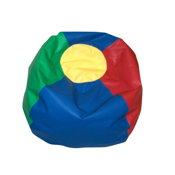 round bean bag rainbow