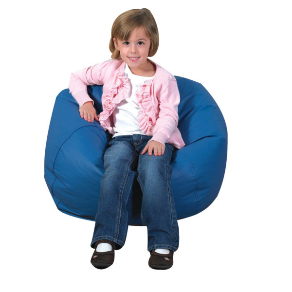 blue bean bag chair