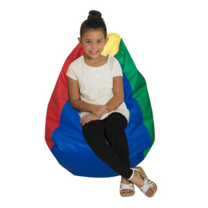 tear drop bean bag rainbow
