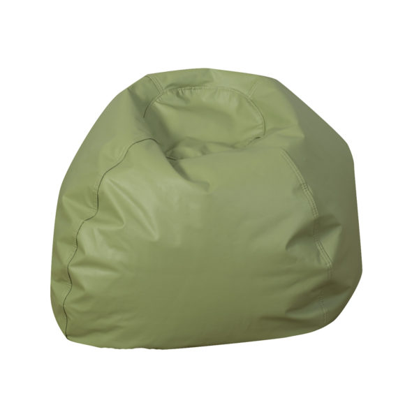 round bean bag green