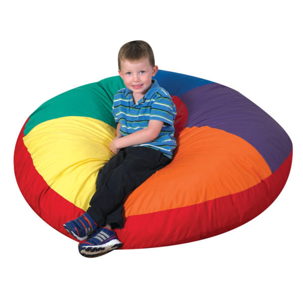 medium color wheel pillow