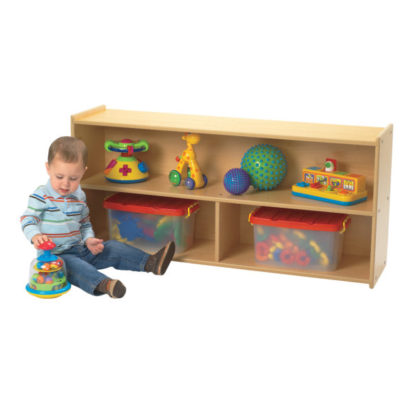 toddler 2 shelf storage