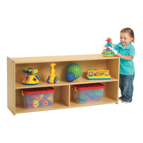 toddler 2 shelf storage