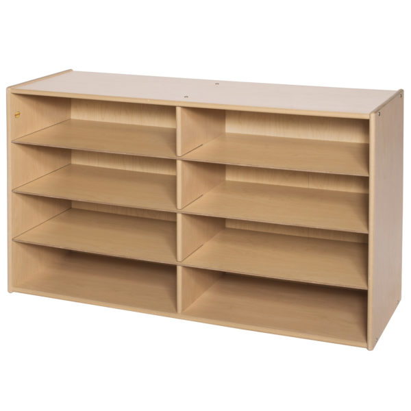 eight shelf wooden organizer