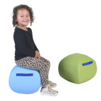 light blue and lime green turtle seats 12 inch