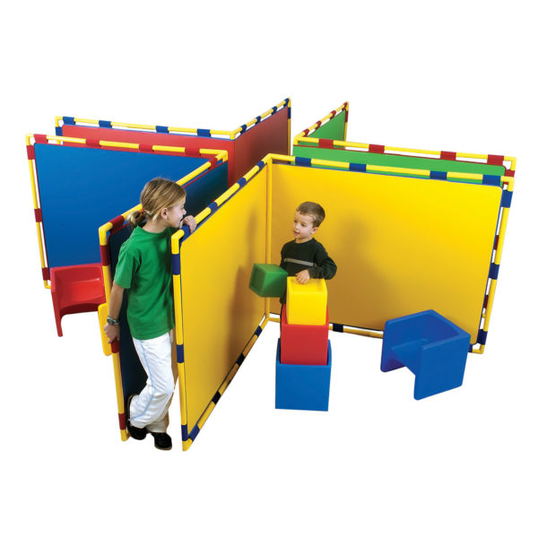 children playing on play walls
