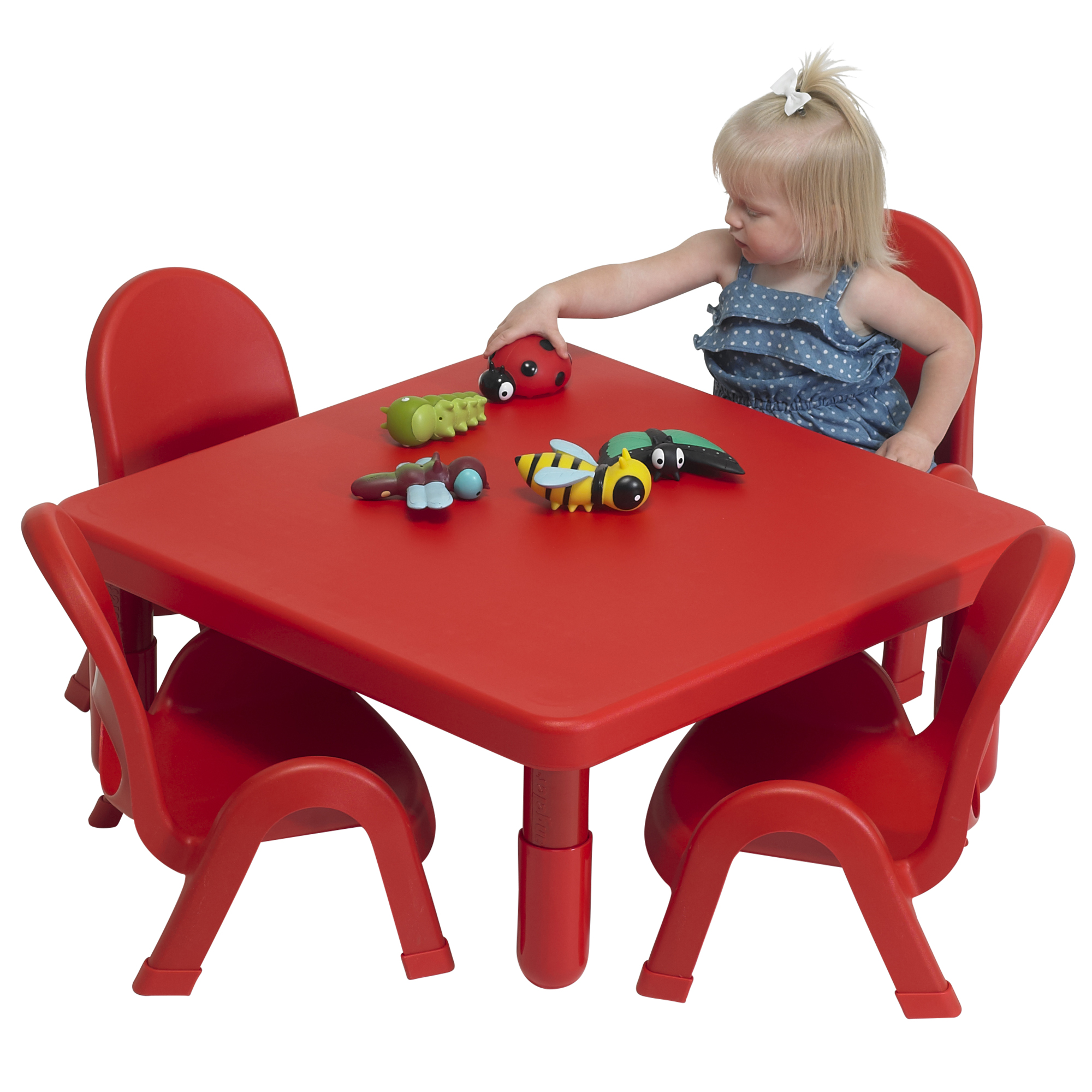Toddler MyValue™ Set 4 Square - Candy Apple Red
