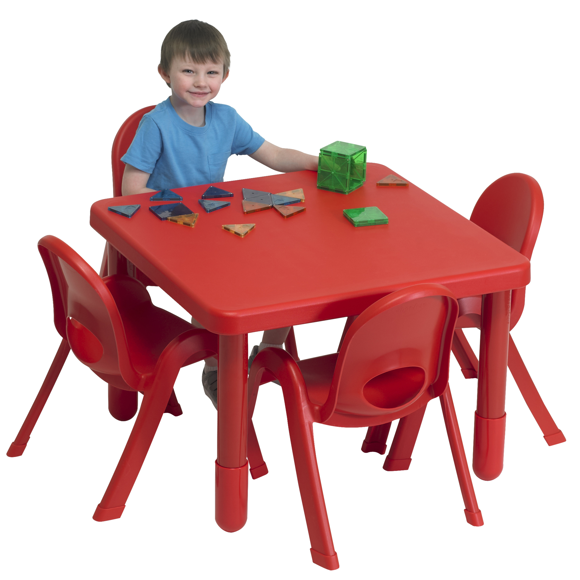 Preschool MyValue™ Set 4 Square - Candy Apple Red