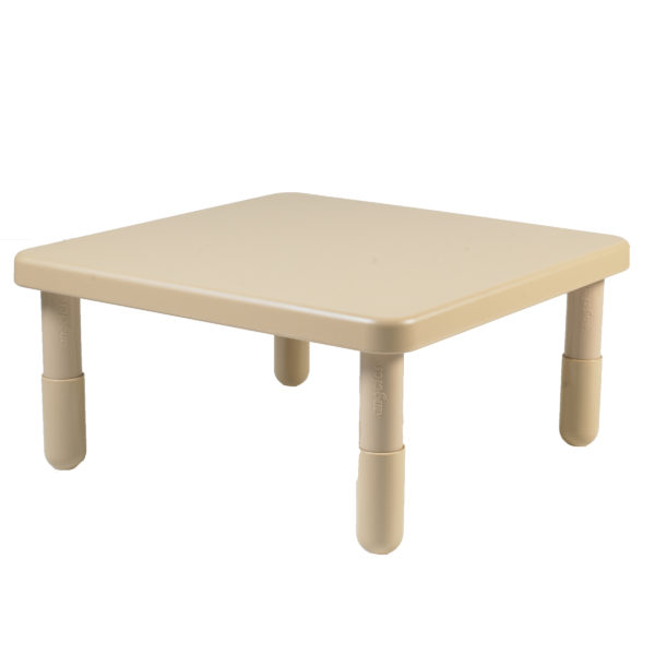 Value 28" Square Table - Natural Tan with 22" Legs