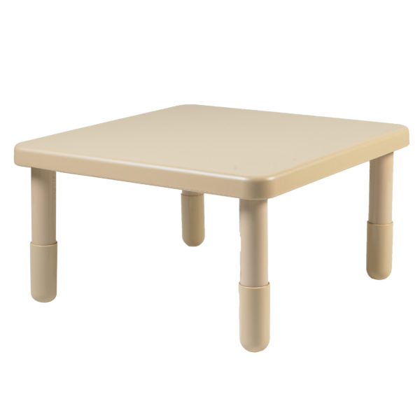 Value 28" Square Table - Natural Tan with 22" Legs