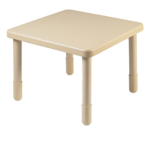 Value 28" Square Table - Natural Tan with 22" Legs