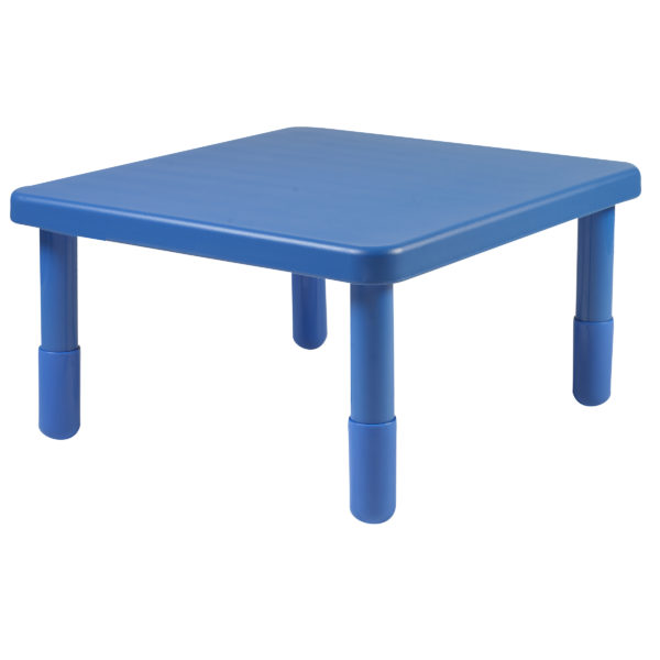 Value 28" Square Table - Royal Blue with 12" Legs
