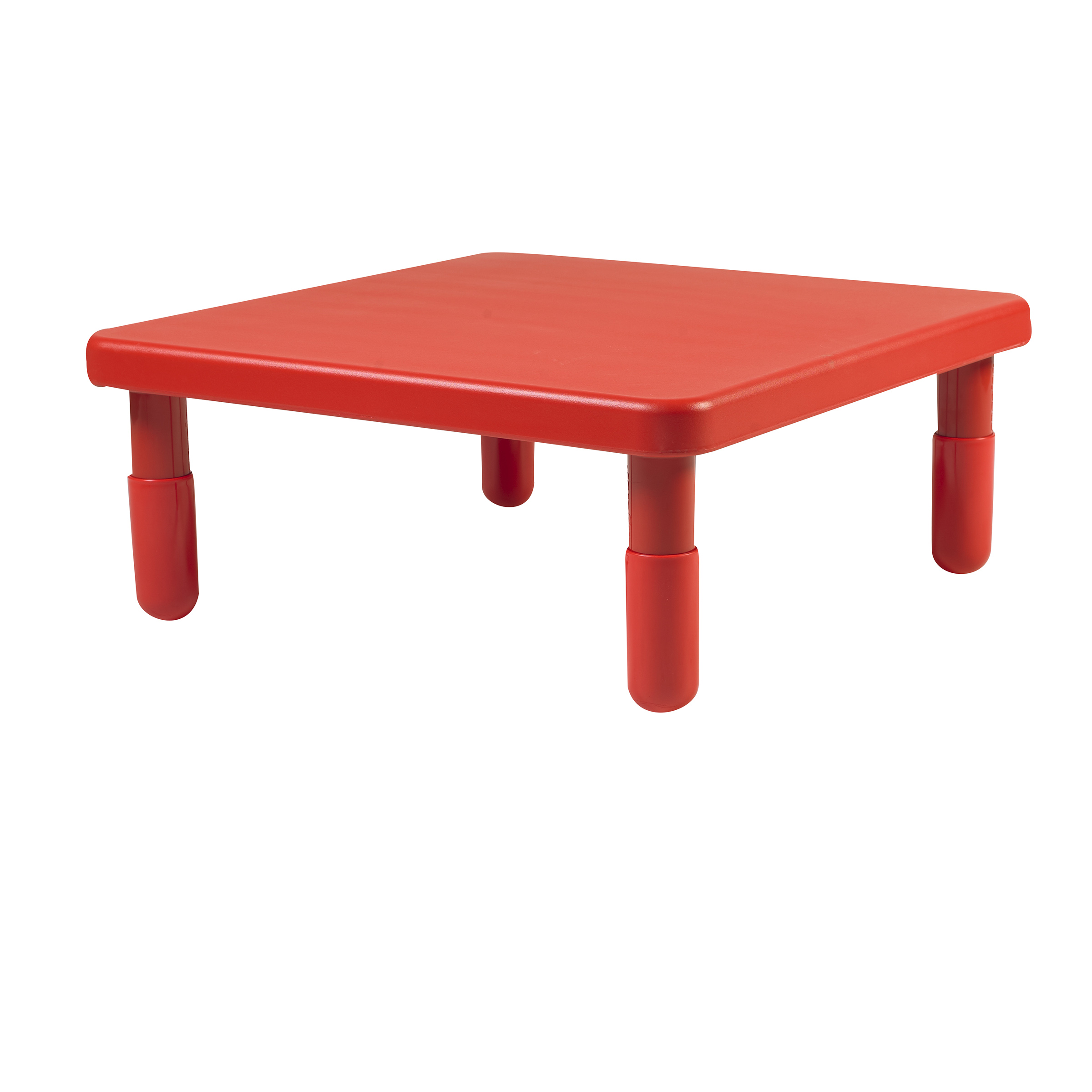 Value 71 cm  Square Table - Candy Apple Red with 30,5 cm  Legs