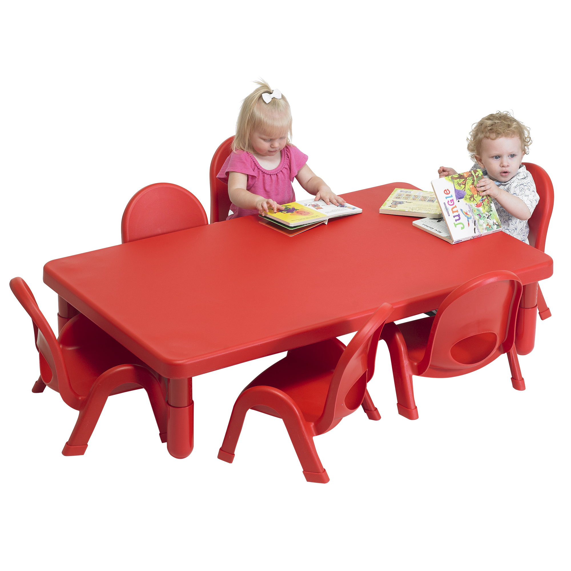 Toddler MyValue™ Set 6 Rectangle - Candy Apple Red