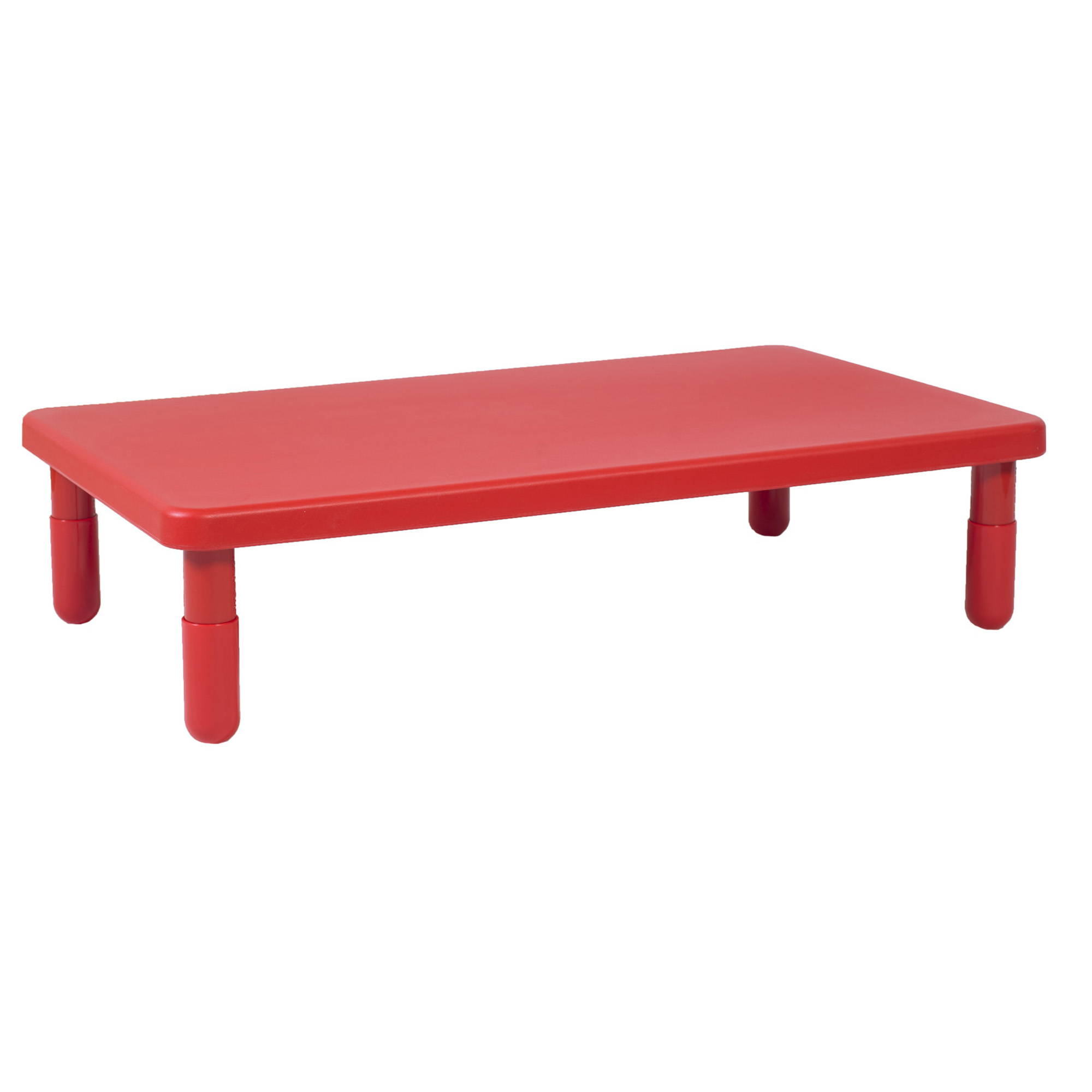Value Rectangle Table - Candy Apple Red with 30,5 cm  Legs