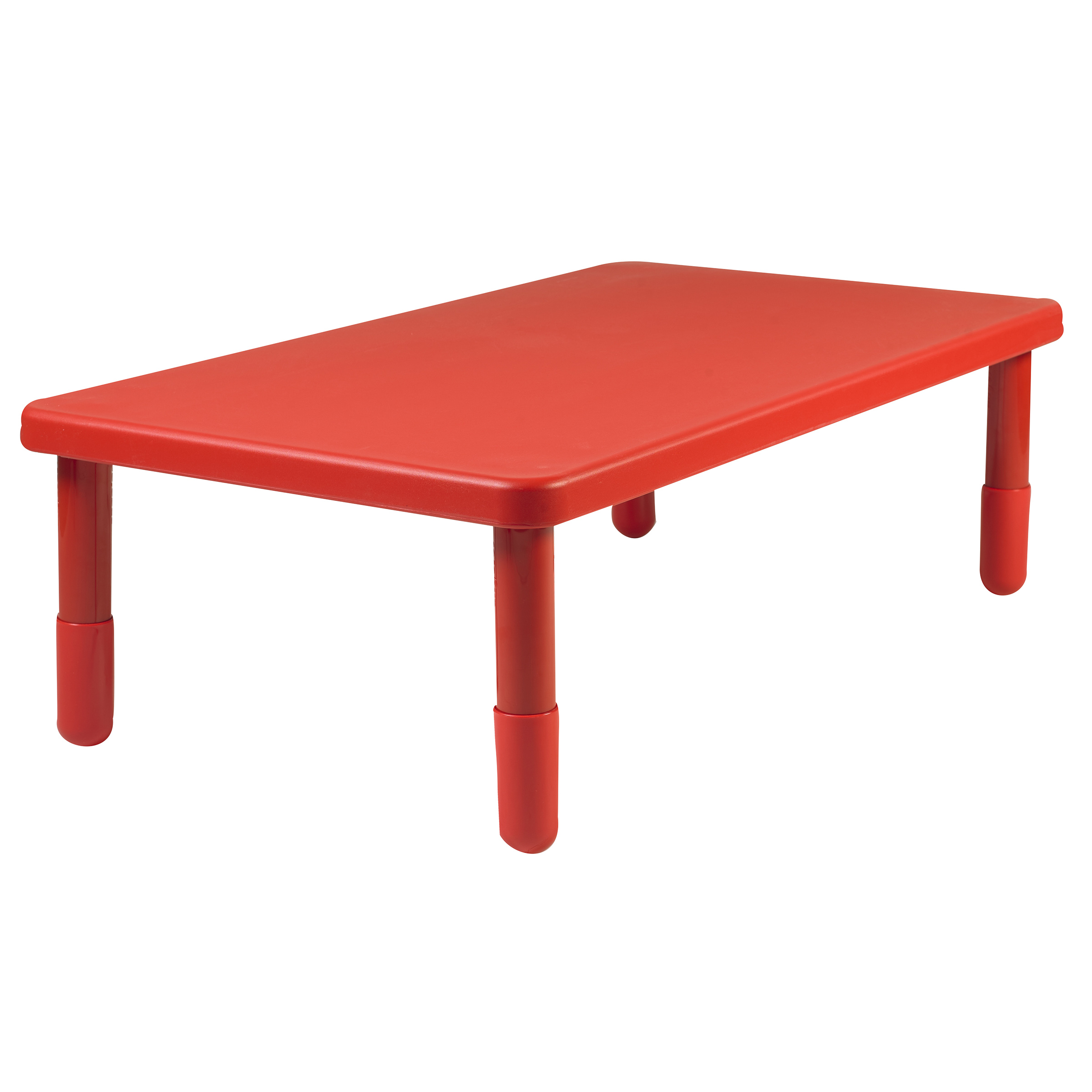 Value Rectangle Table - Candy Apple Red with 40,5 cm  Legs