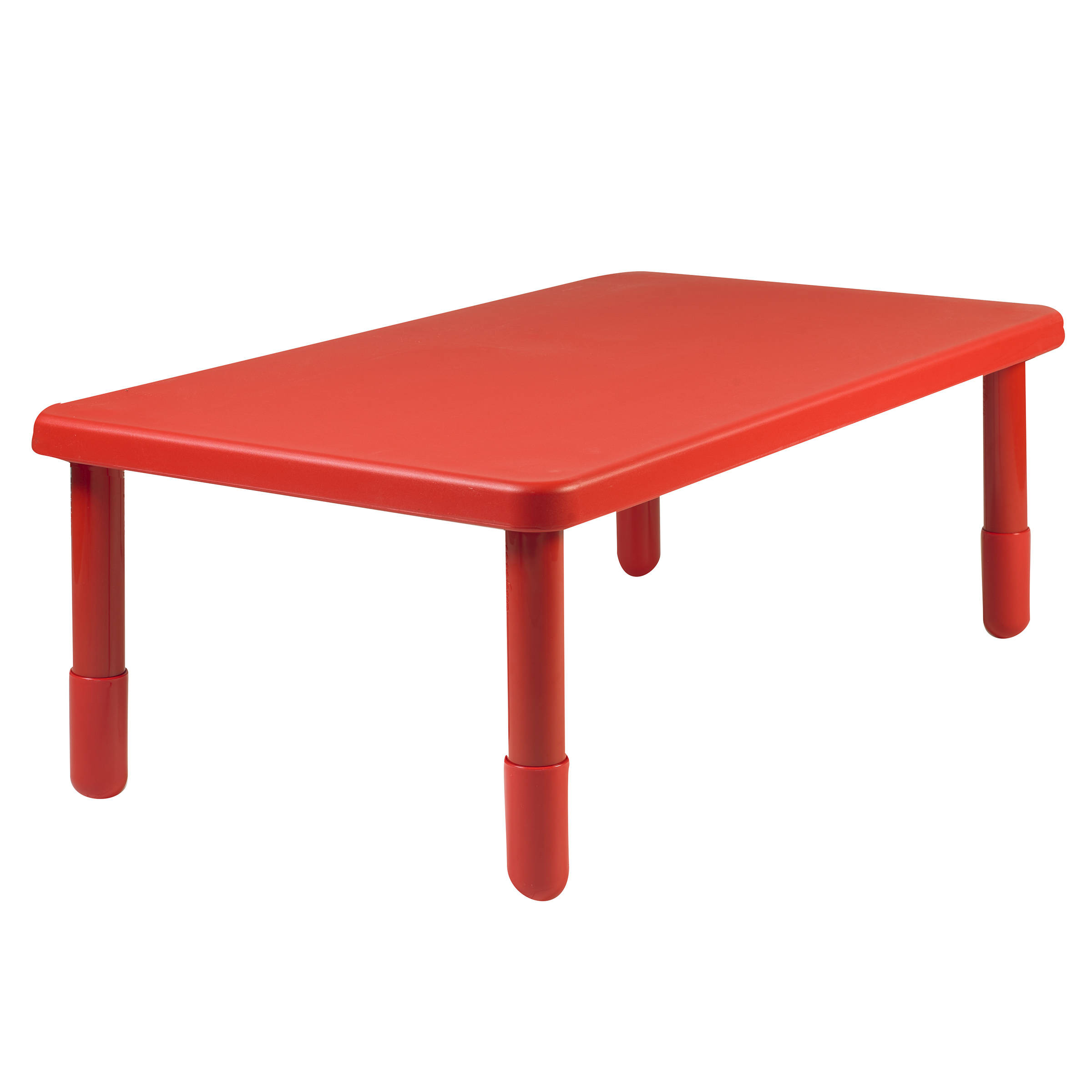 Value Rectangle Table - Candy Apple Red with 45,5 cm  Legs