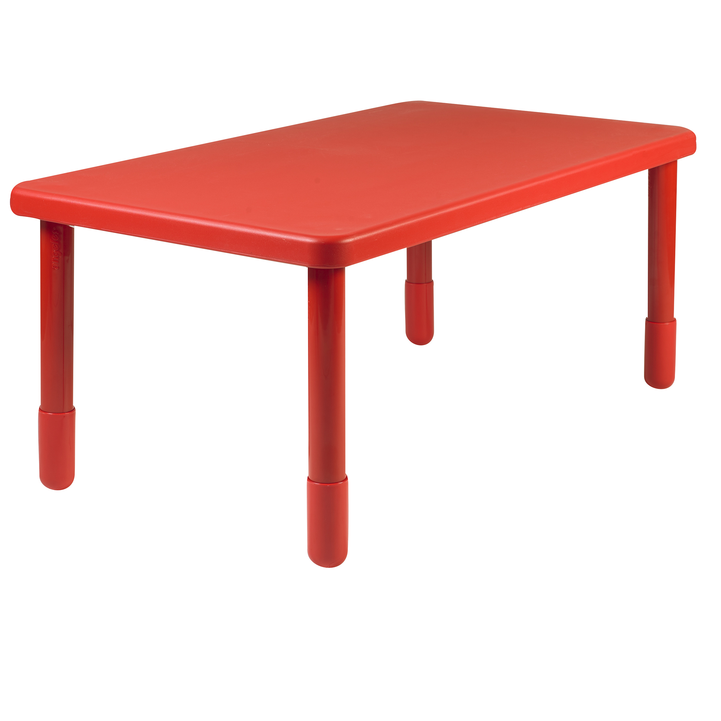Value Rectangle Table - Candy Apple Red with 56 cm  Legs