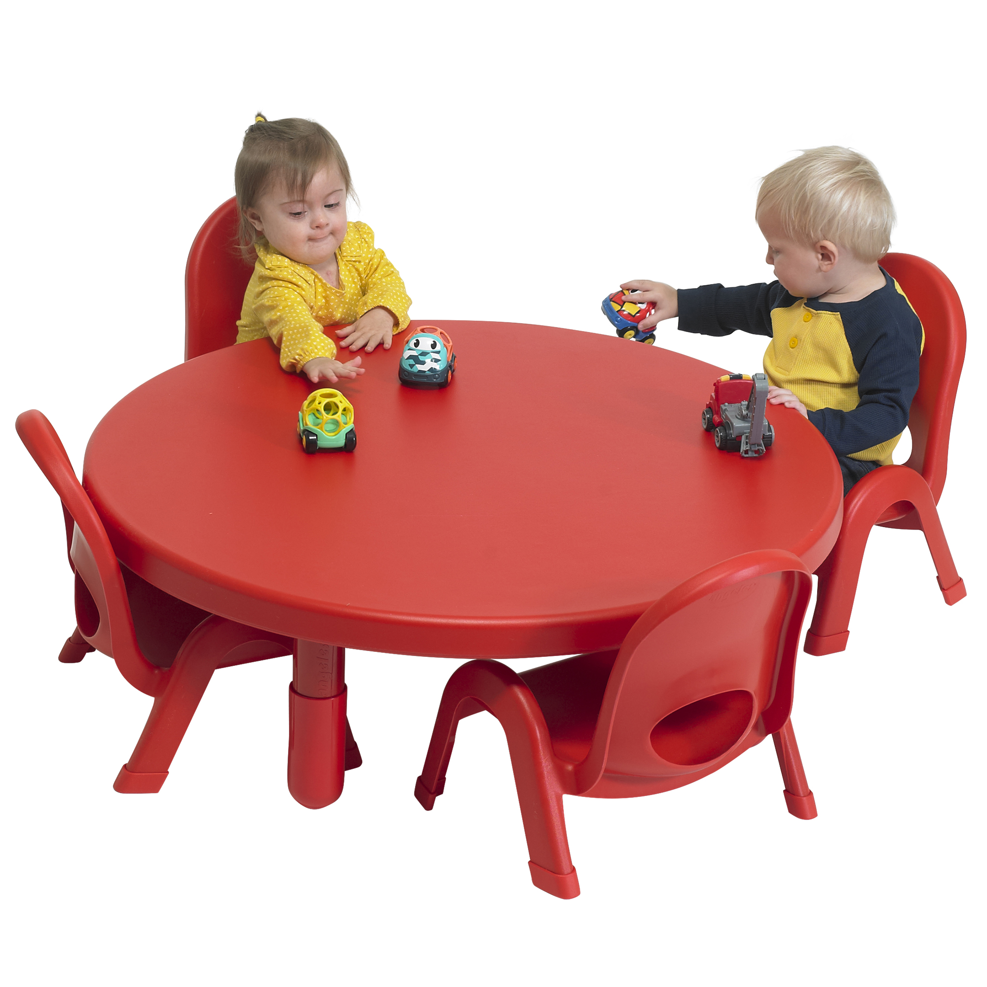 Toddler MyValue™ Set 4 Round - Candy Apple Red
