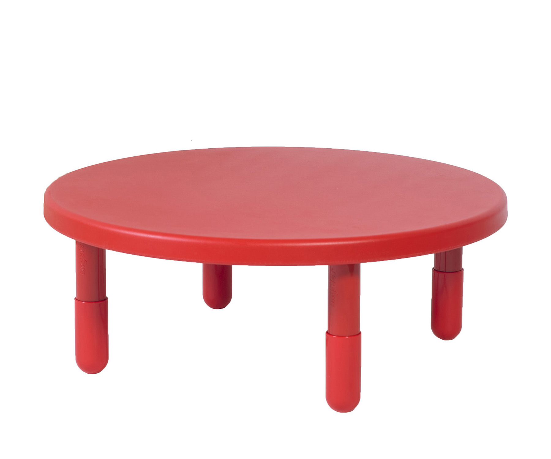 Value 91,5 cm  Diameter Round Table - Candy Apple Red with 35,5 cm  Legs