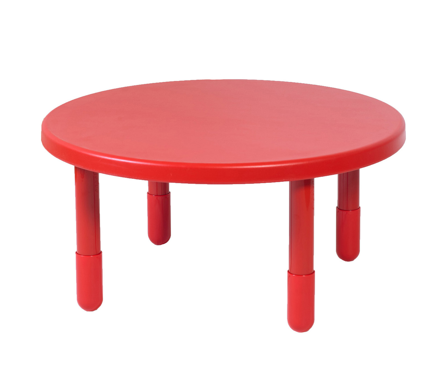 Value 91,5 cm  Diameter Round Table - Candy Apple Red with 45,5 cm  Legs