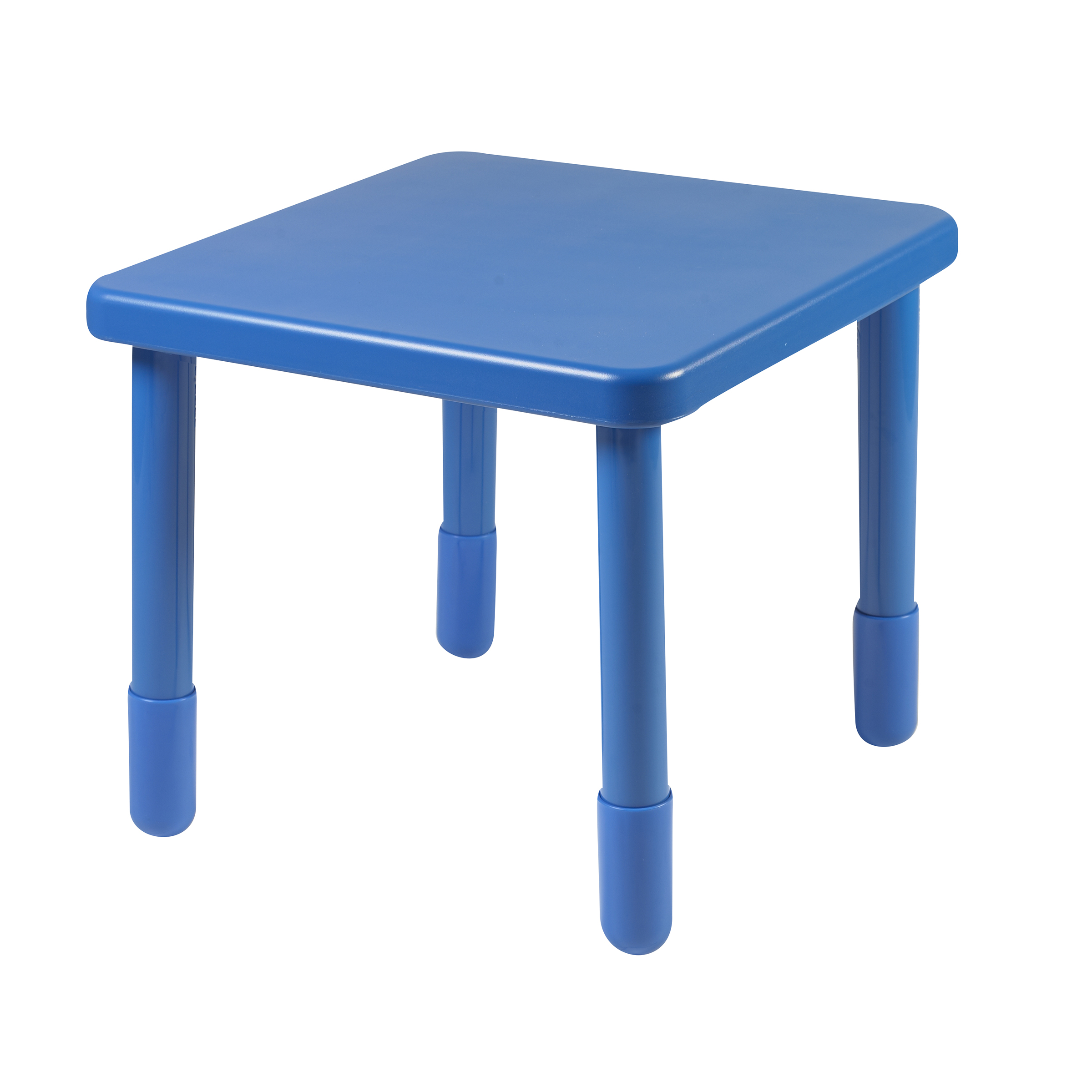 Value 61 cm  Square Table - Royal Blue with 56 cm  Legs