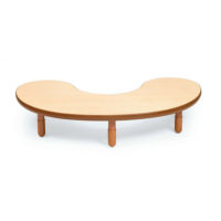 natural wood kidney table