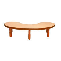 natural wood kidney table