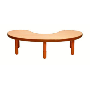 natural wood kidney table