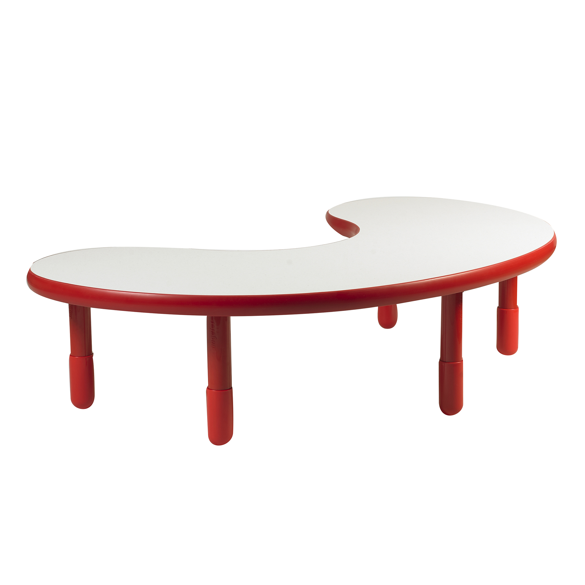 BaseLine® Teacher/Kidney Table - Candy Apple Red with 40,5 cm  Legs