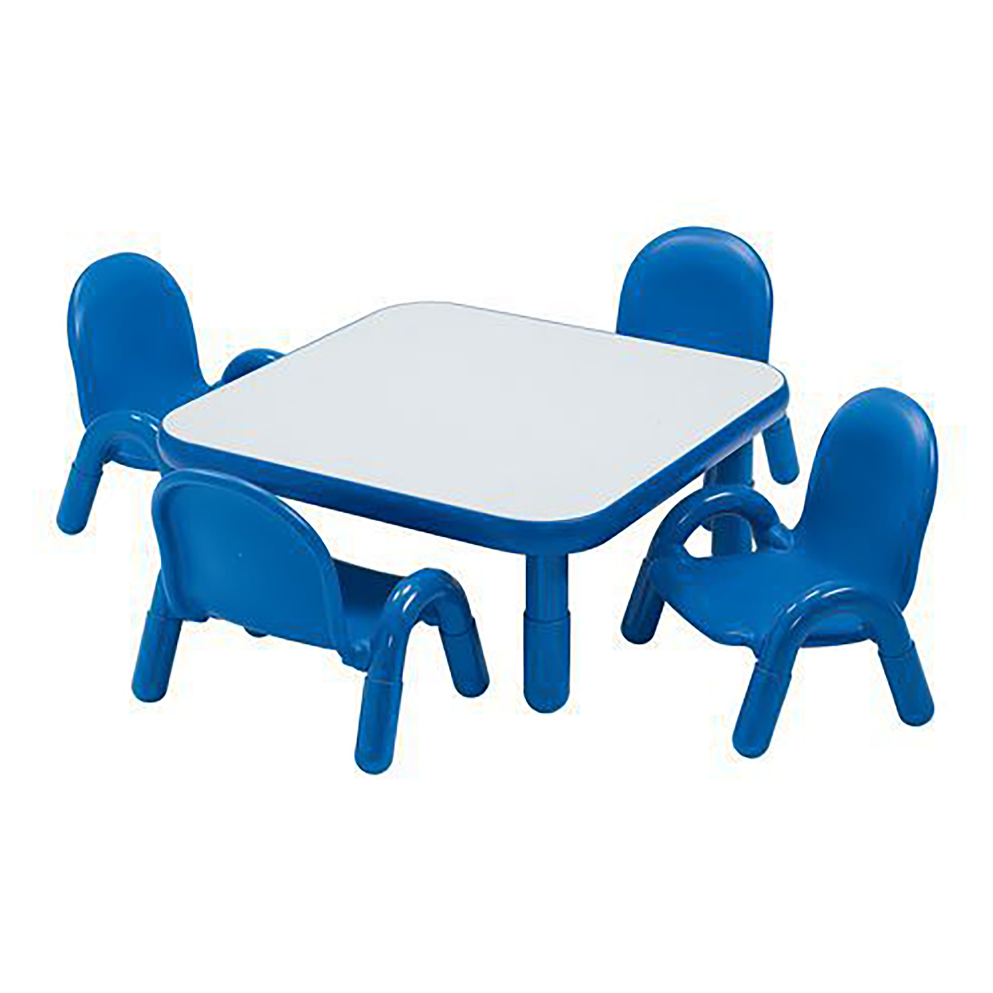 BaseLine® Toddler 76 cm  Square Table & Chair Set - Solid  Royal Blue