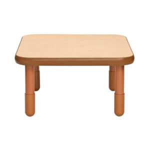 natural wood square value table