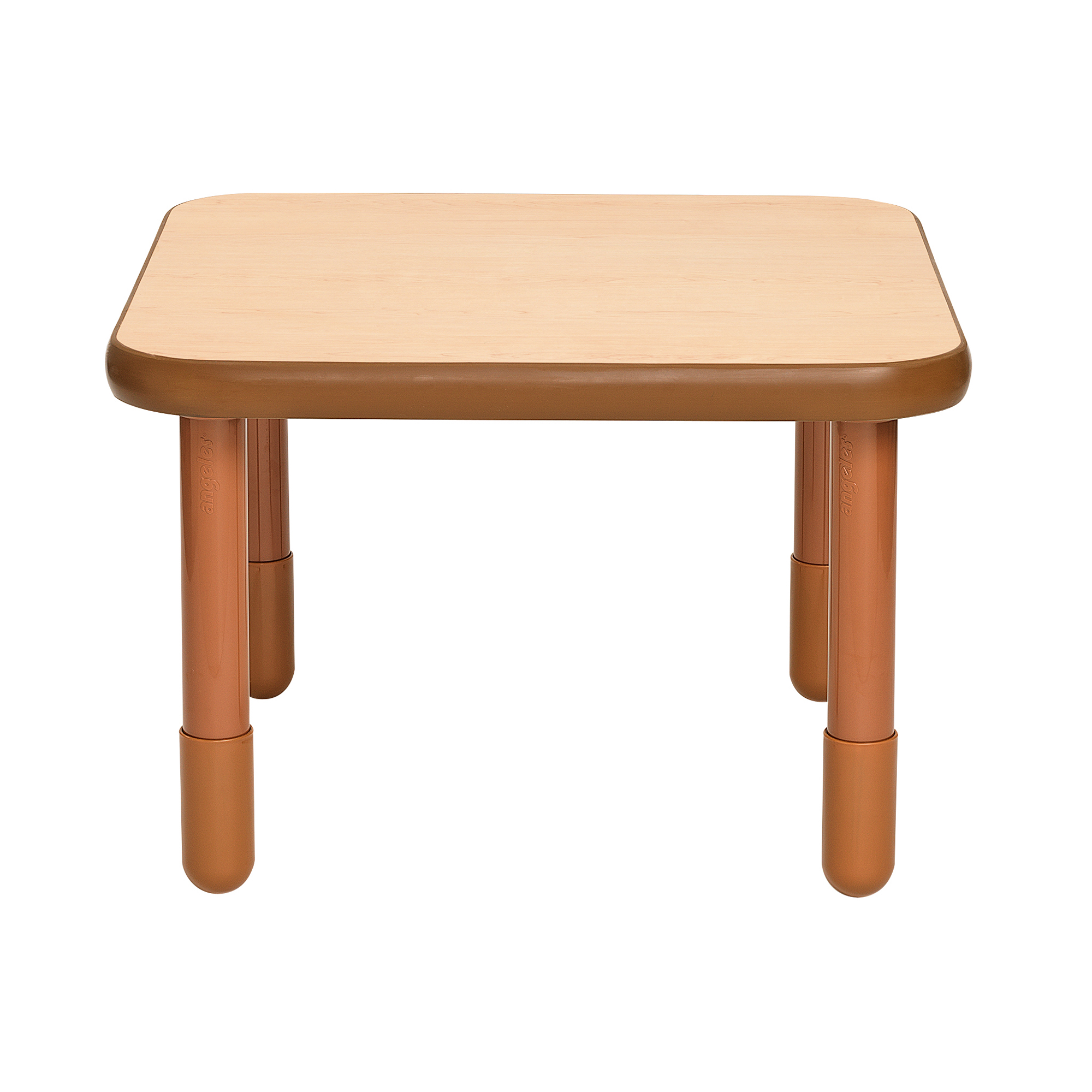 BaseLine® 76 cm  Square Table - Natural Wood with 51 cm  Legs