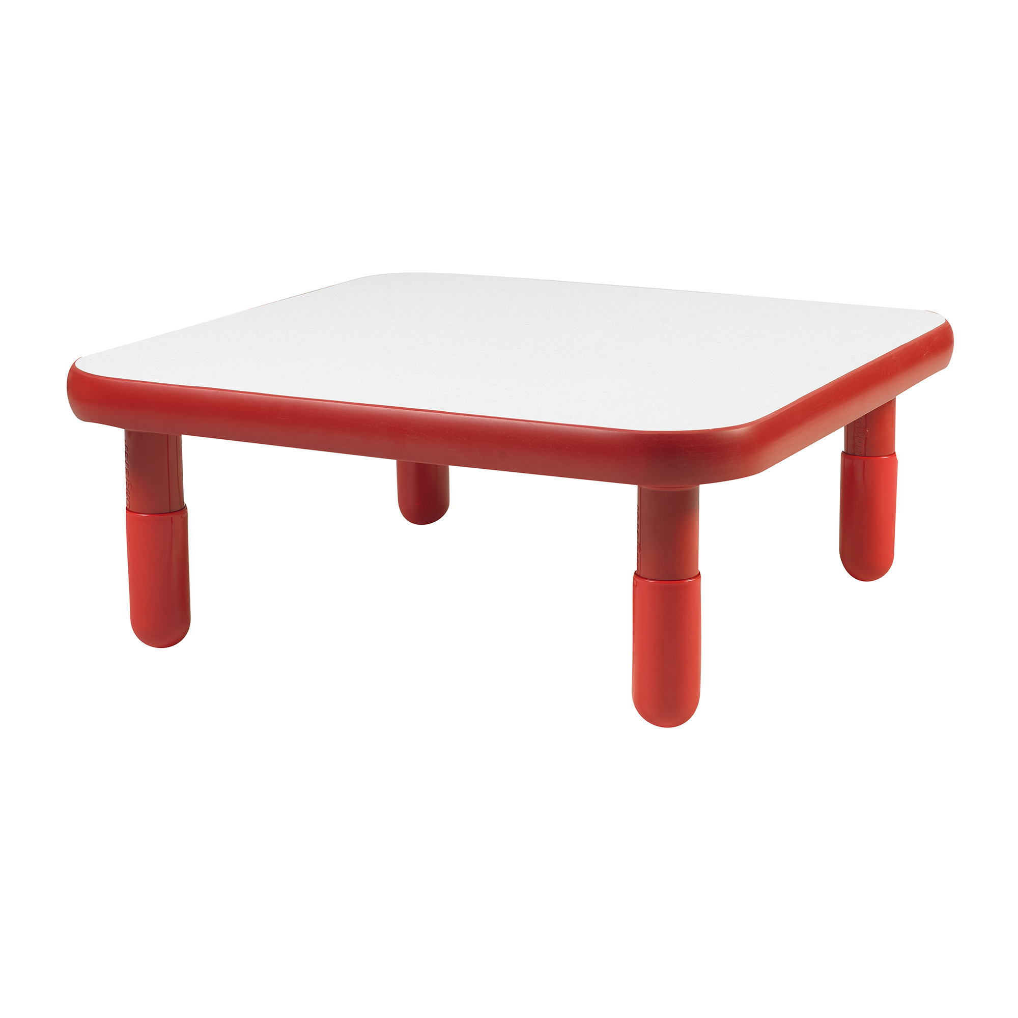 BaseLine® 76 cm  Square Table - Candy Apple Red with 30,5 cm  Legs