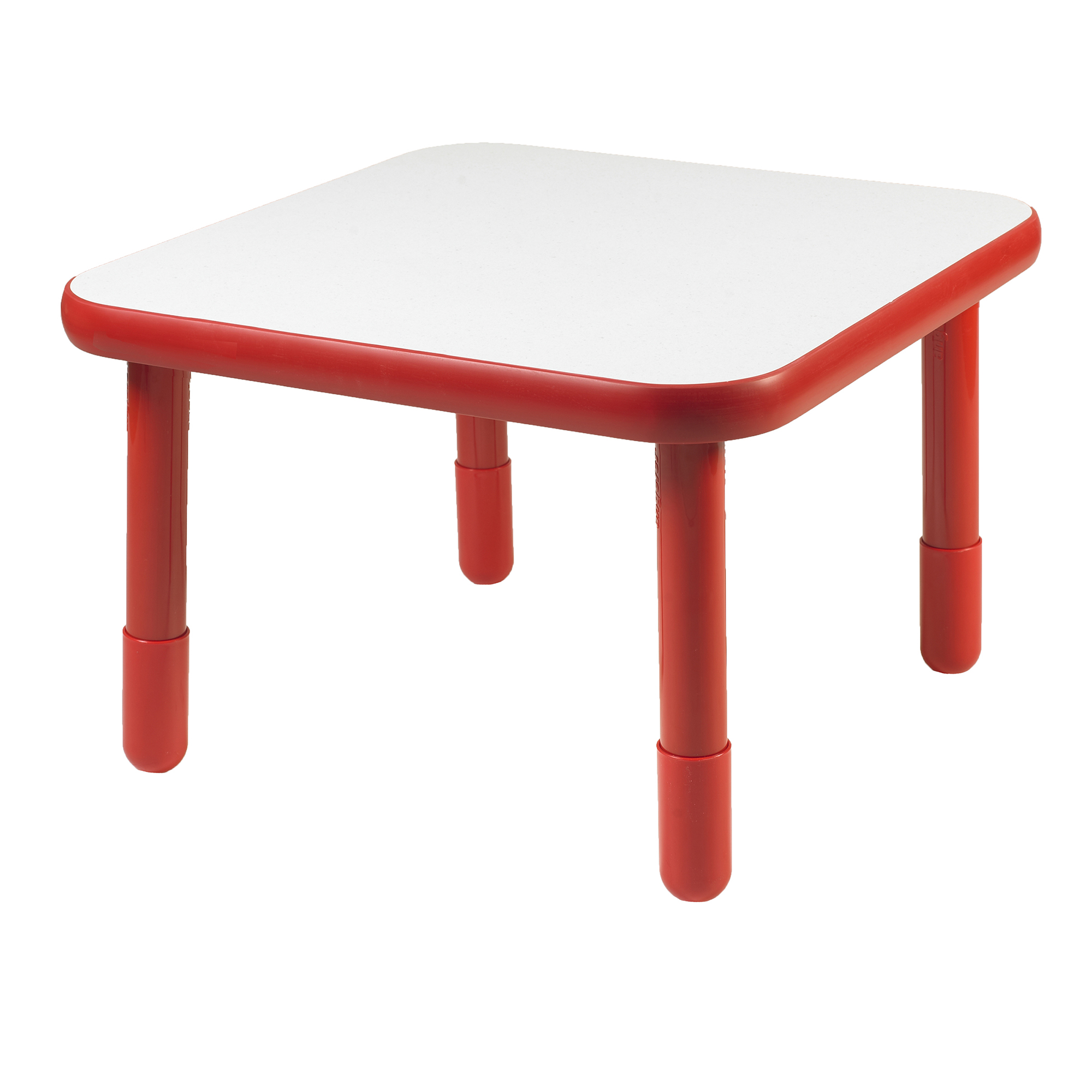 BaseLine® 76 cm  Square Table - Candy Apple Red with 51 cm  Legs