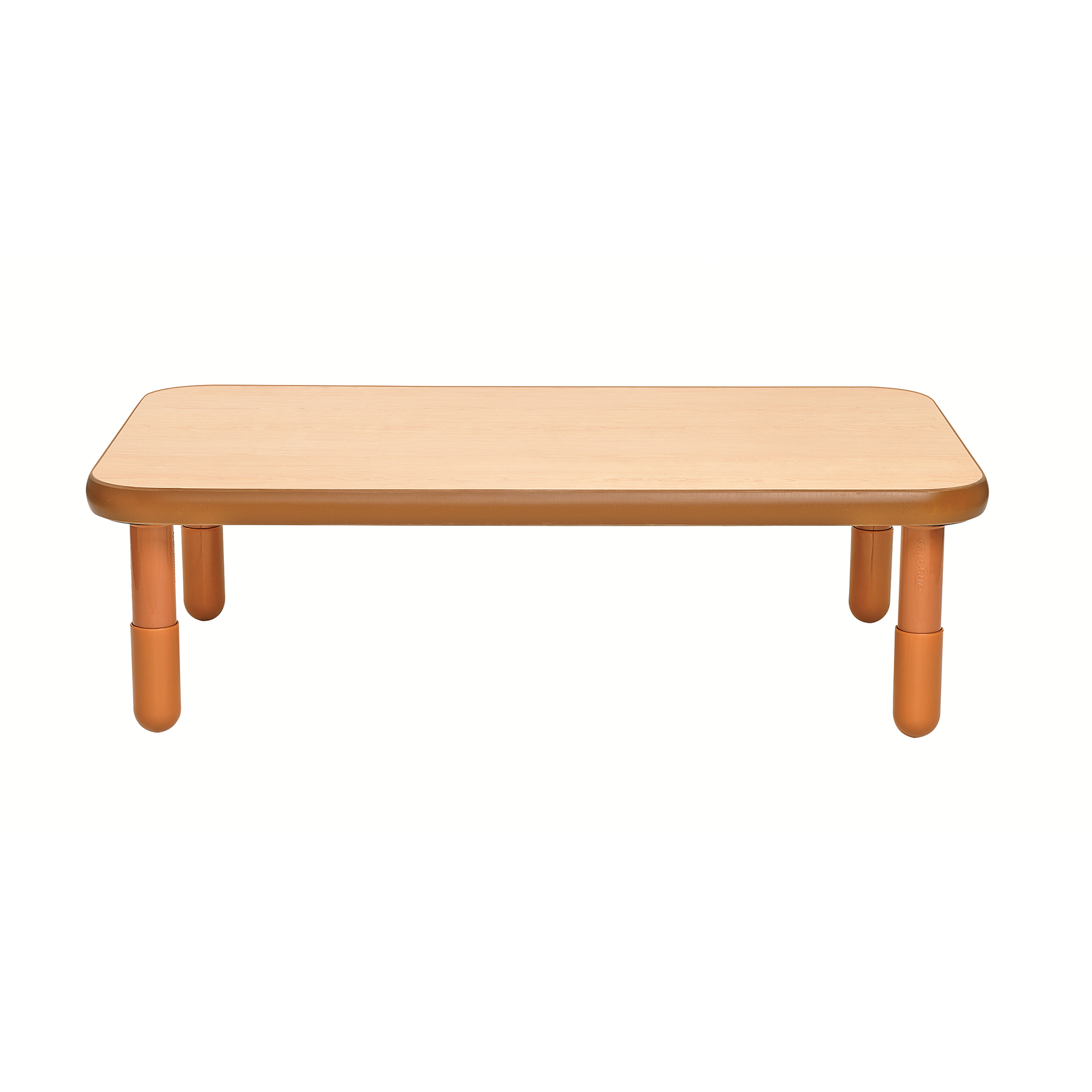 BaseLine® 122 cm  x 76 cm  Rectangular Table - Natural Wood with 35,5 cm  Legs
