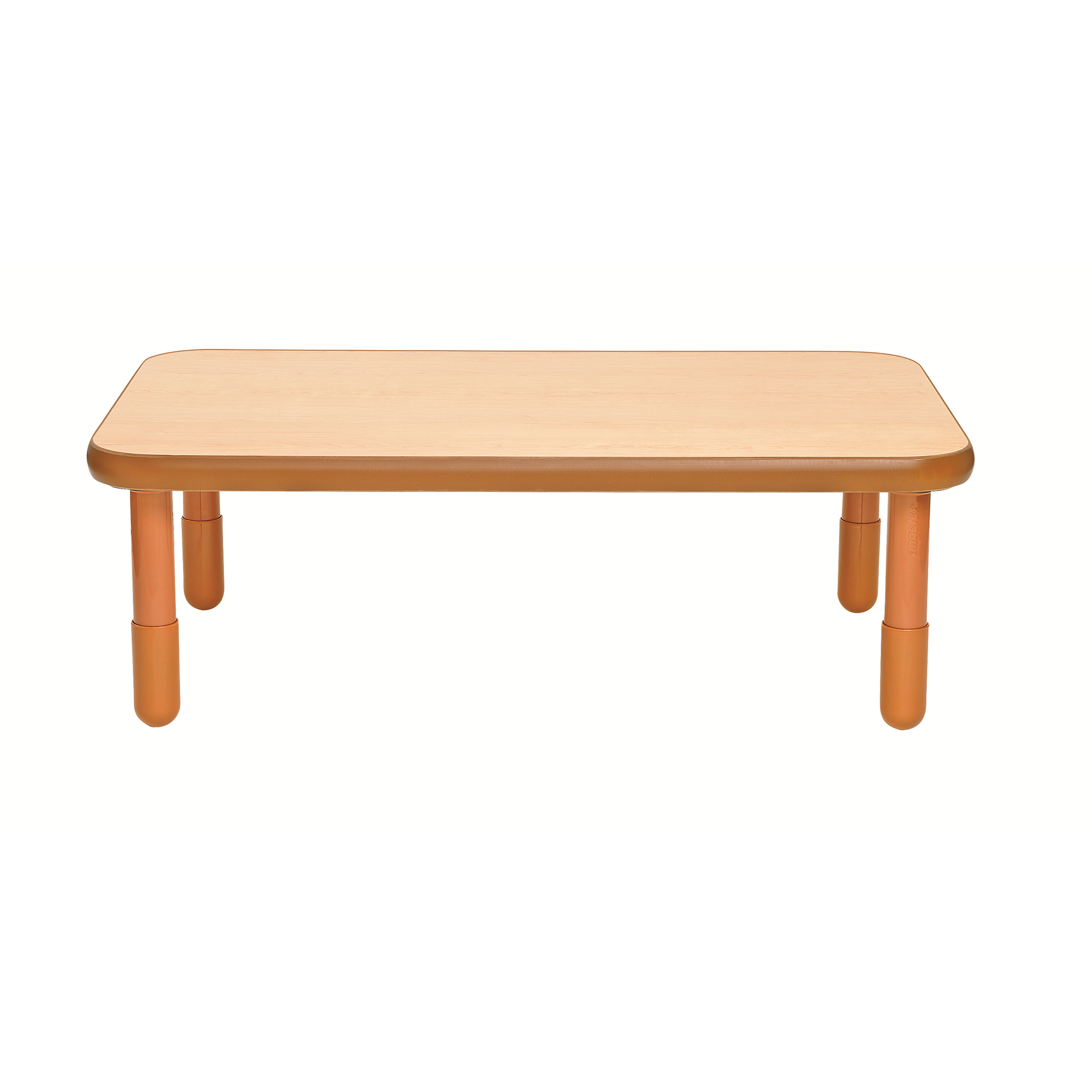 BaseLine® 122 cm  x 76 cm  Rectangular Table - Natural Wood with 40,5 cm  Legs