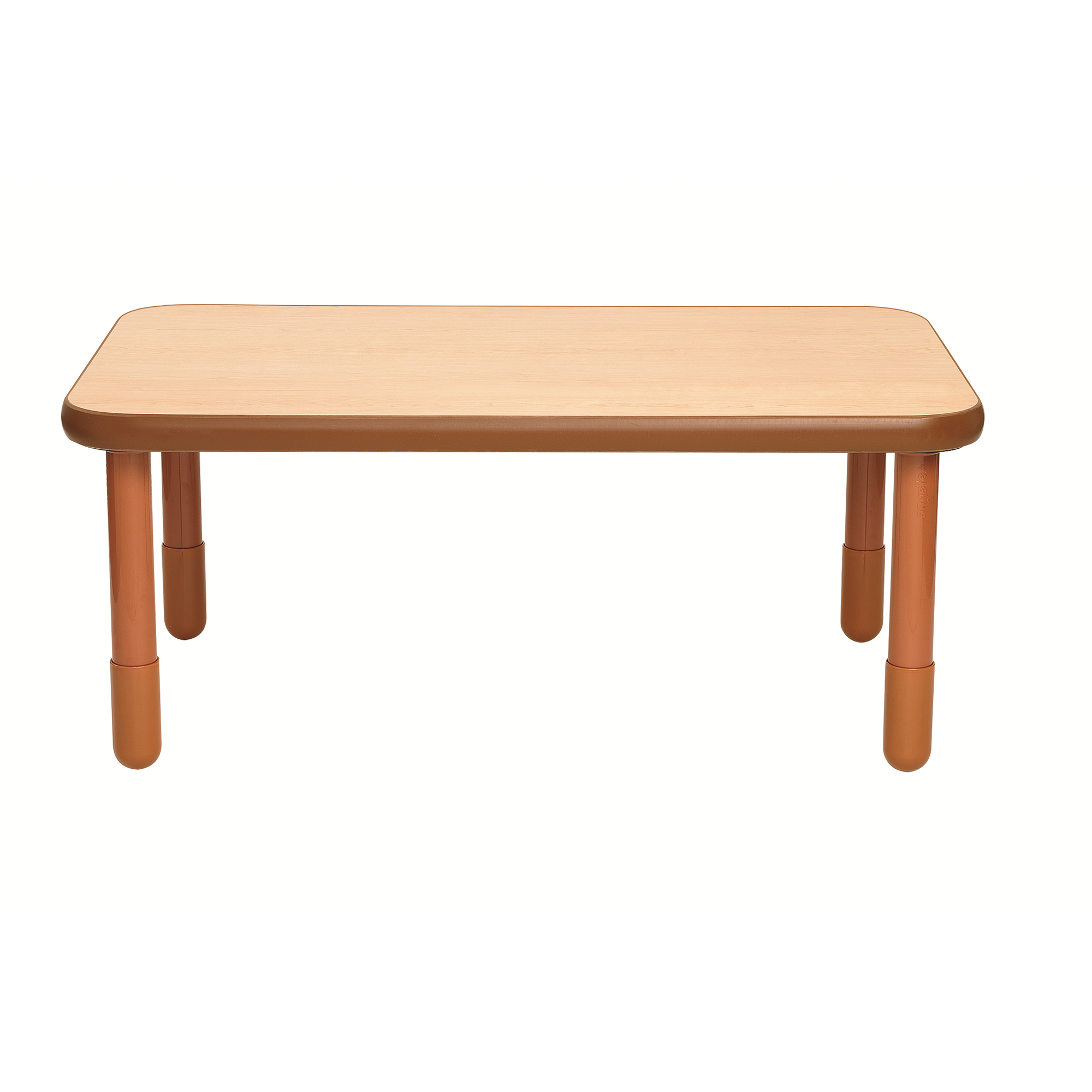BaseLine® 122 cm  x 76 cm  Rectangular Table - Natural Wood with 51 cm  Legs