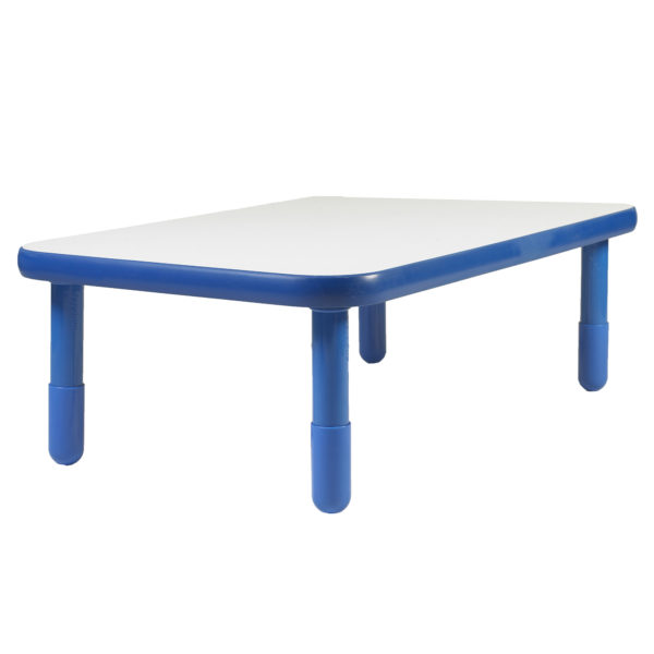 BaseLine® 48" x 30" Rectangular Table - Royal Blue with 18" Legs