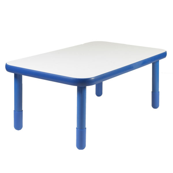 BaseLine® 48" x 30" Rectangular Table - Royal Blue with 18" Legs