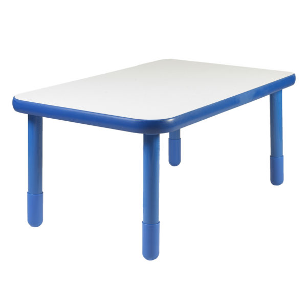 BaseLine® 48" x 30" Rectangular Table - Royal Blue with 18" Legs