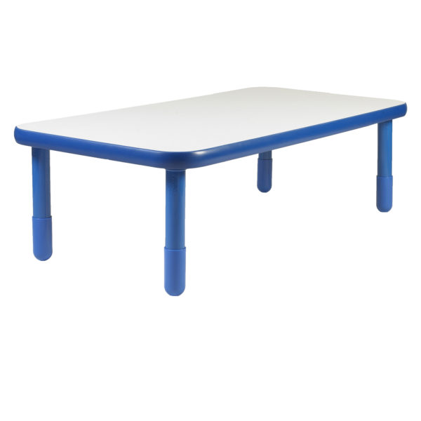 BaseLine® 48" x 30" Rectangular Table - Royal Blue with 18" Legs